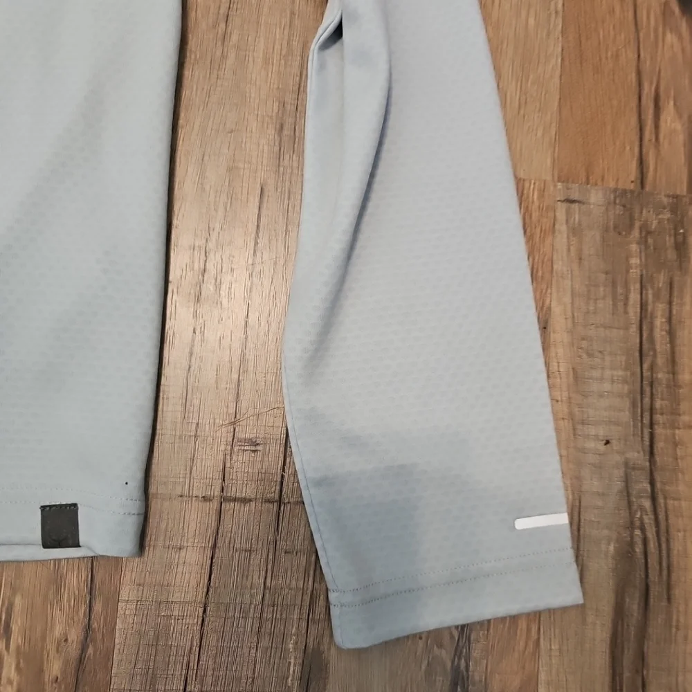 Trimark Eco Knit Quarter Zip Silver Heather Shirt Size Medium NWT - Picture 3 of 8